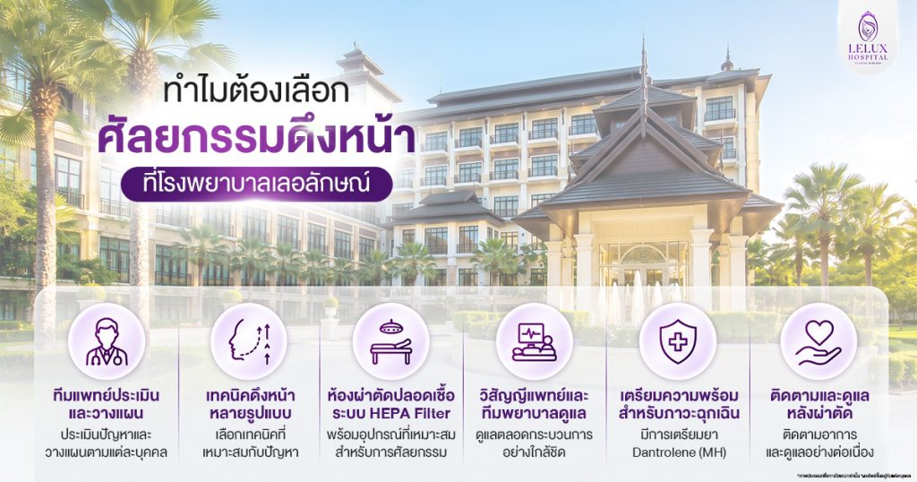 ทำไมต้องเลือกศัลยกรรมดึงหน้าที่โรงพยาบาลเลอลักษณ์